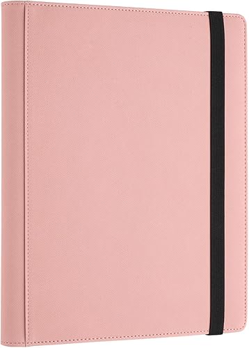 Carpeta de tarjetas, 9 bolsillos para 432 tarjetas, carpeta de tarjetero, álbum de tarjetas para Yugioh, MTG y otros TCG, rosa