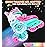 Girls Roller Skates Adjustable Unicorn Skate with Light-Up Wheels, Triple Protection & Beginner