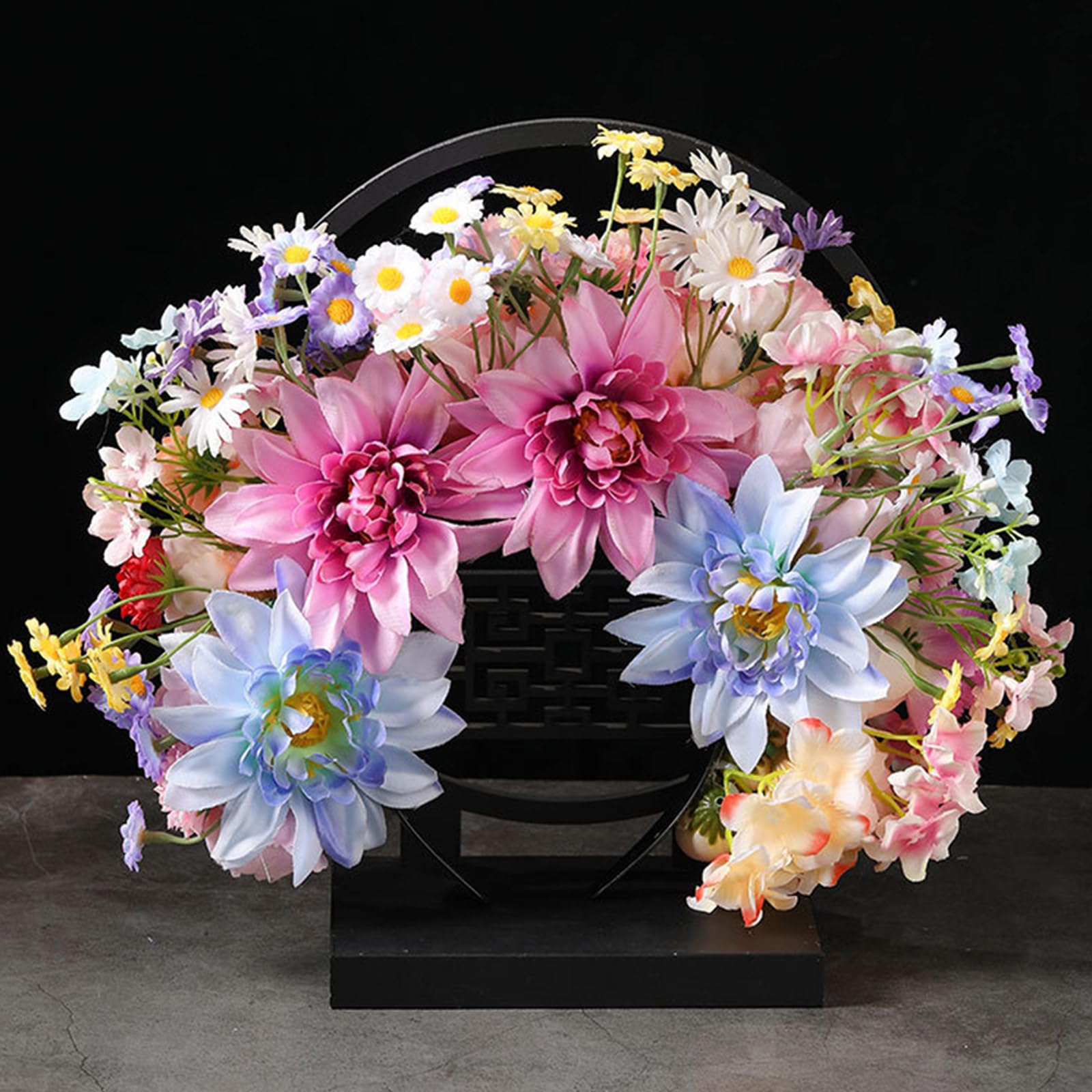 Ethnisches Braut-Stirnband, Haarkranz, Blumenkrone, Hochzeit, Blume, Stirnband, Strandhaarband, Haarschmuck, Party-Haarschmuck