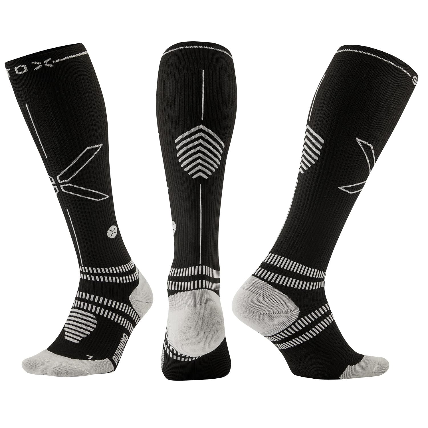 STOX Energy Socks Laufsocken Damen, Running Compression Socks Women, Kompressionsstrümpfe, Sportsocken, Stützstrümpfe, Kompressionssocken Sport