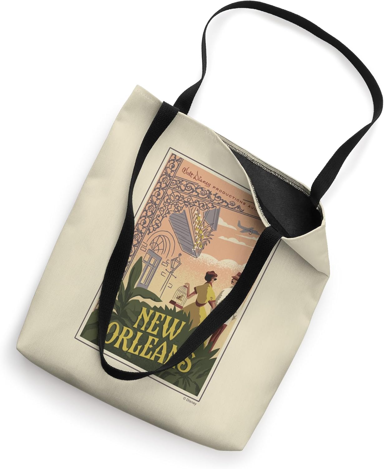 Mickey Mouse One : Walt’s Plane - Travel Poster New Orleans Tote Bag