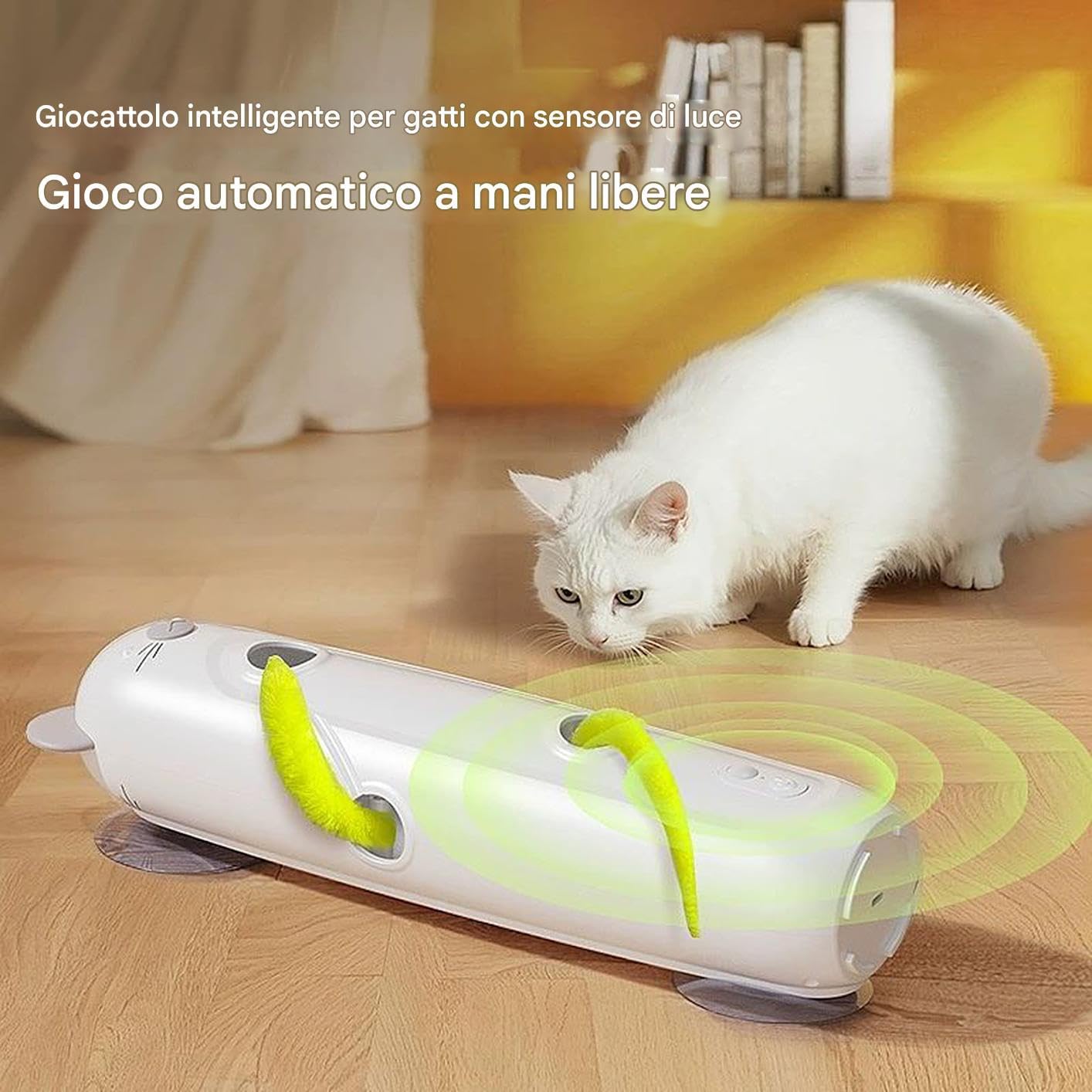 Jouet Automatique pour Chats - Jouet interactif Rechargeable pour Chats
