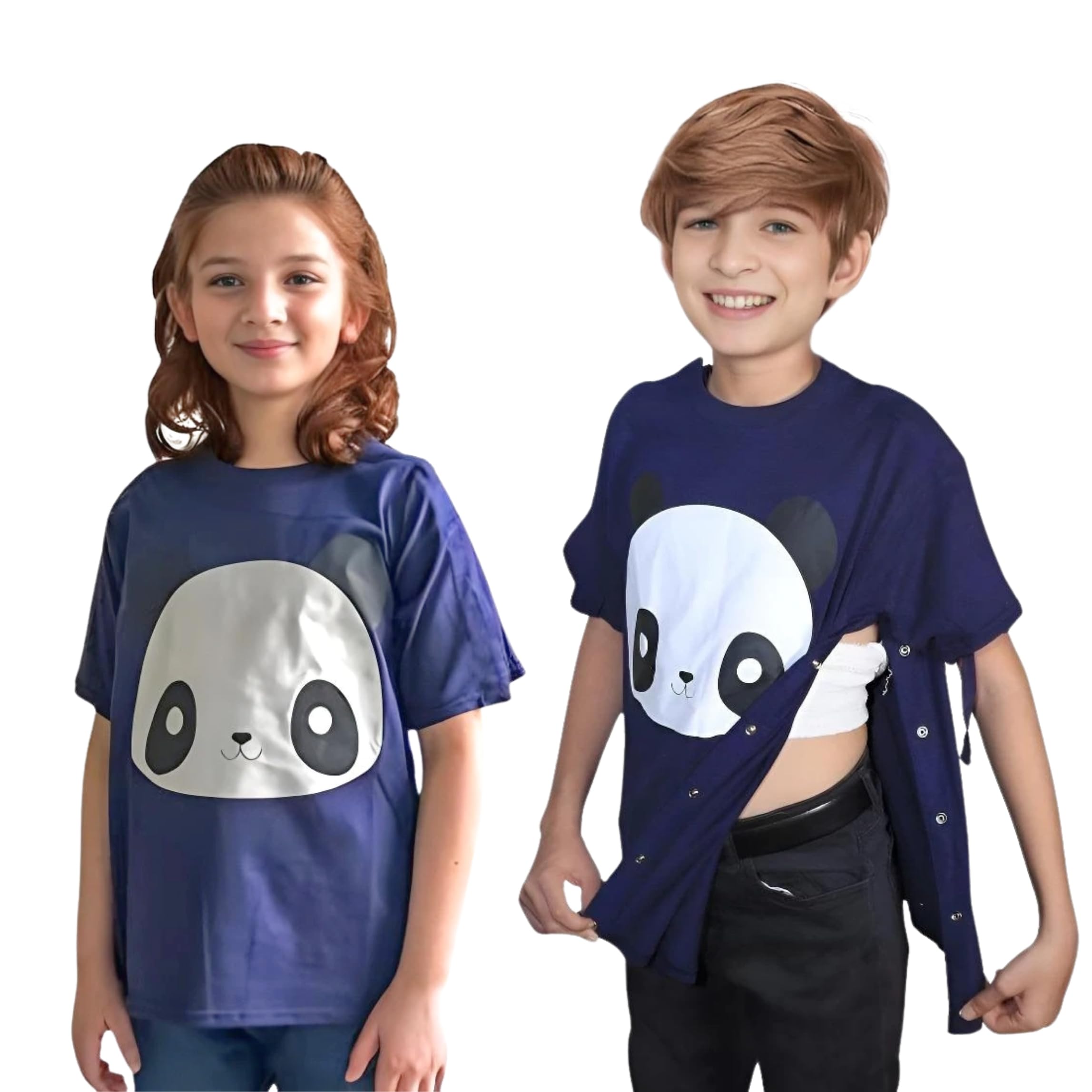 Inspired Comforts Unisex Kids Arm Sling Shirt with PICC Access (100% Cotton)