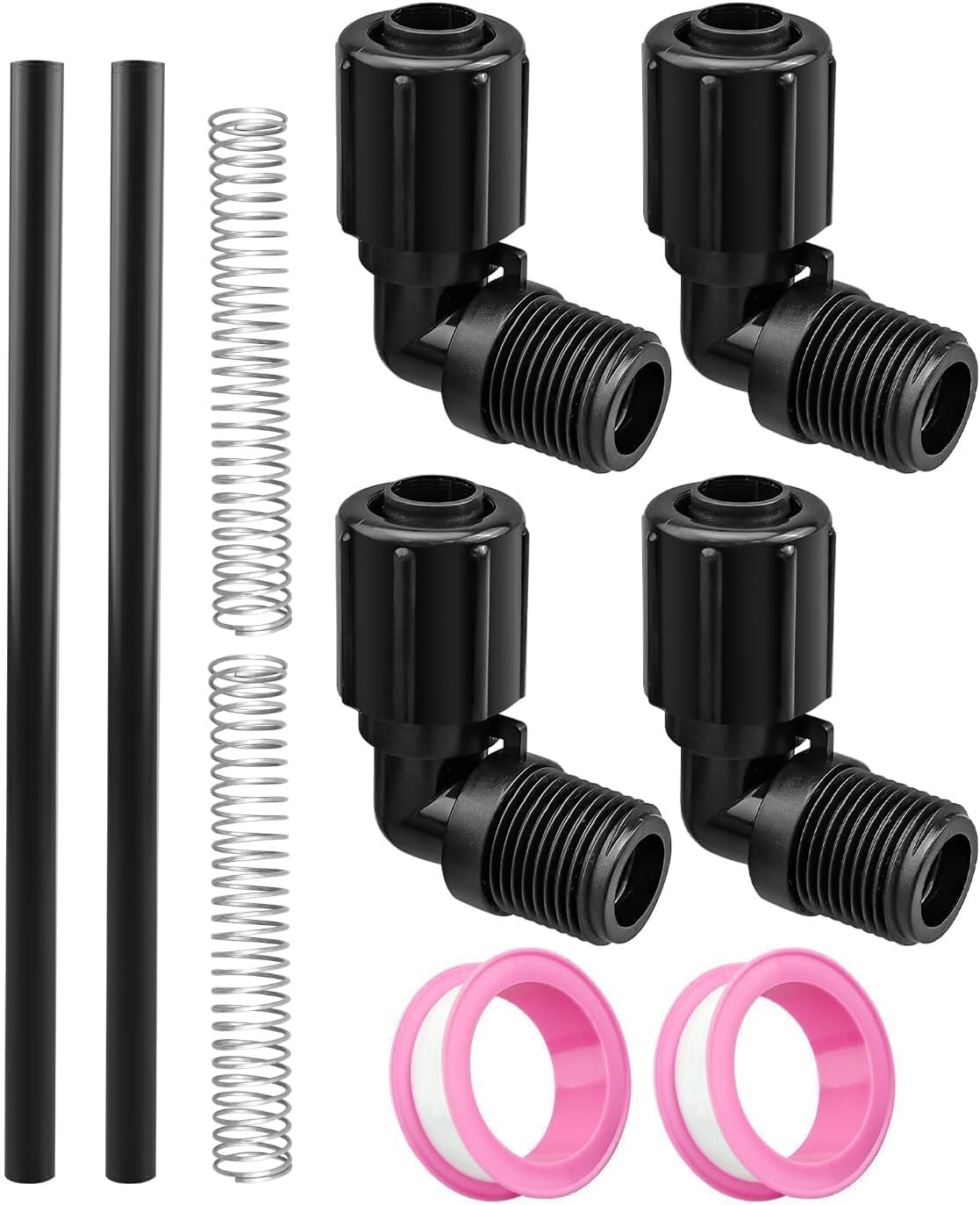 Pool Chlorinator Parts Fit for Rainbow Auto Feeder/Chlorinator 320 322 Replace R172272 1/2 inch NPT 90 Degree Tube Connector R172091 5/8in OD Tube R171097 Tube Support, 2 Set