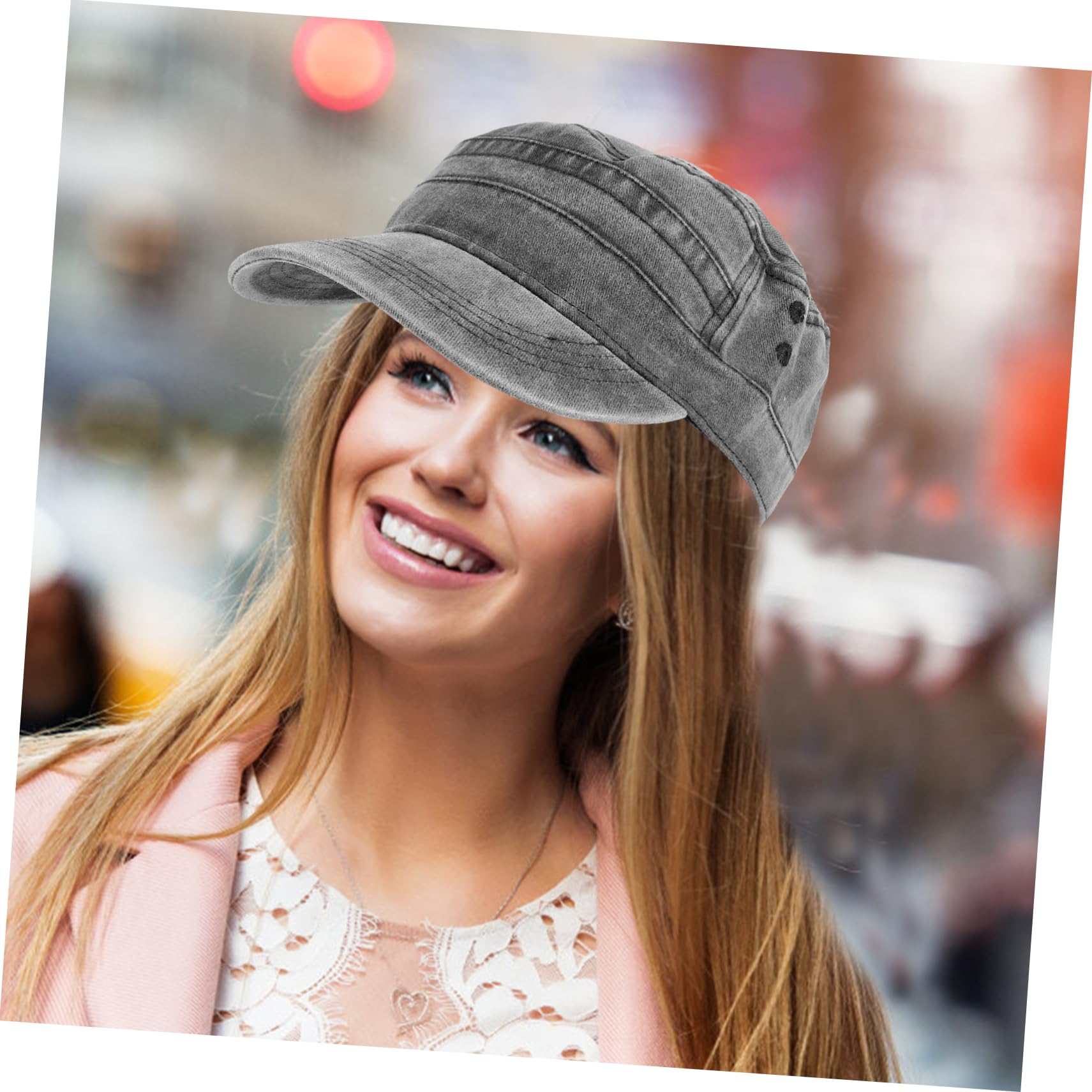 Kisangel Sombrero de Béisbol Unisex de Algodón Lavable con Protección Solar Gorro Transpirable Playa Camping y Actividades Negro