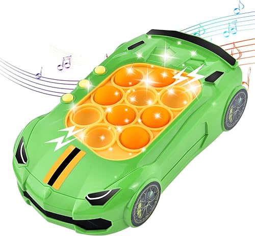 UXSIO Juego de burbujas de empuje rápido, juguete ligero para ansiedad, máquina de juego de mano para niños, 4 modos de juguetes de burbujas para el