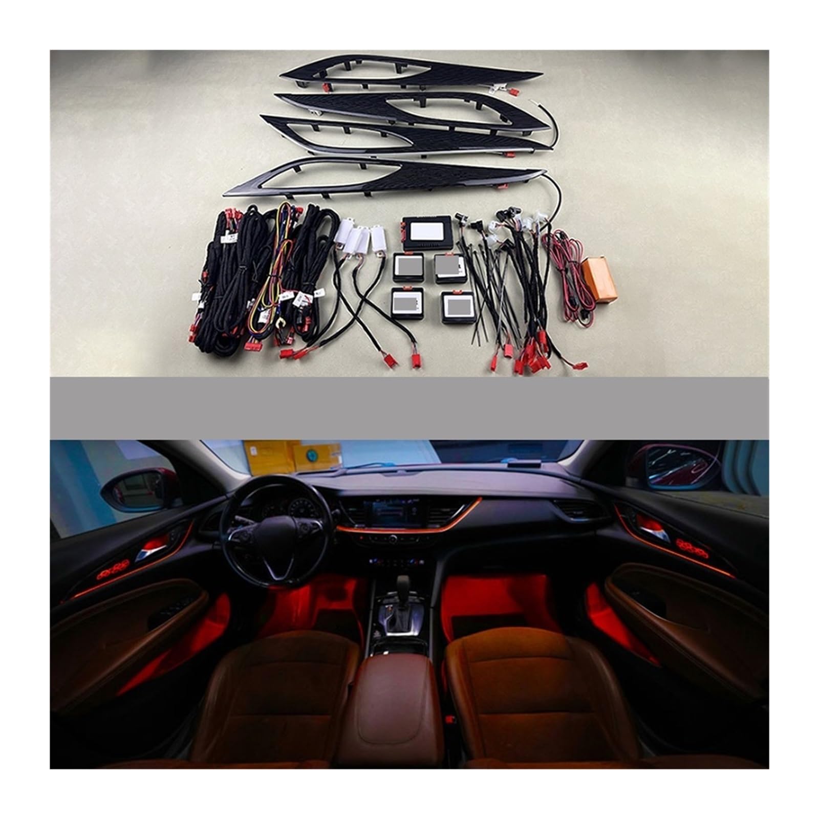 LED Ambient Light Compatible with Buick Regal 2017-2023 64 Colors Modified Interior Factory Ambient Lamp(A)