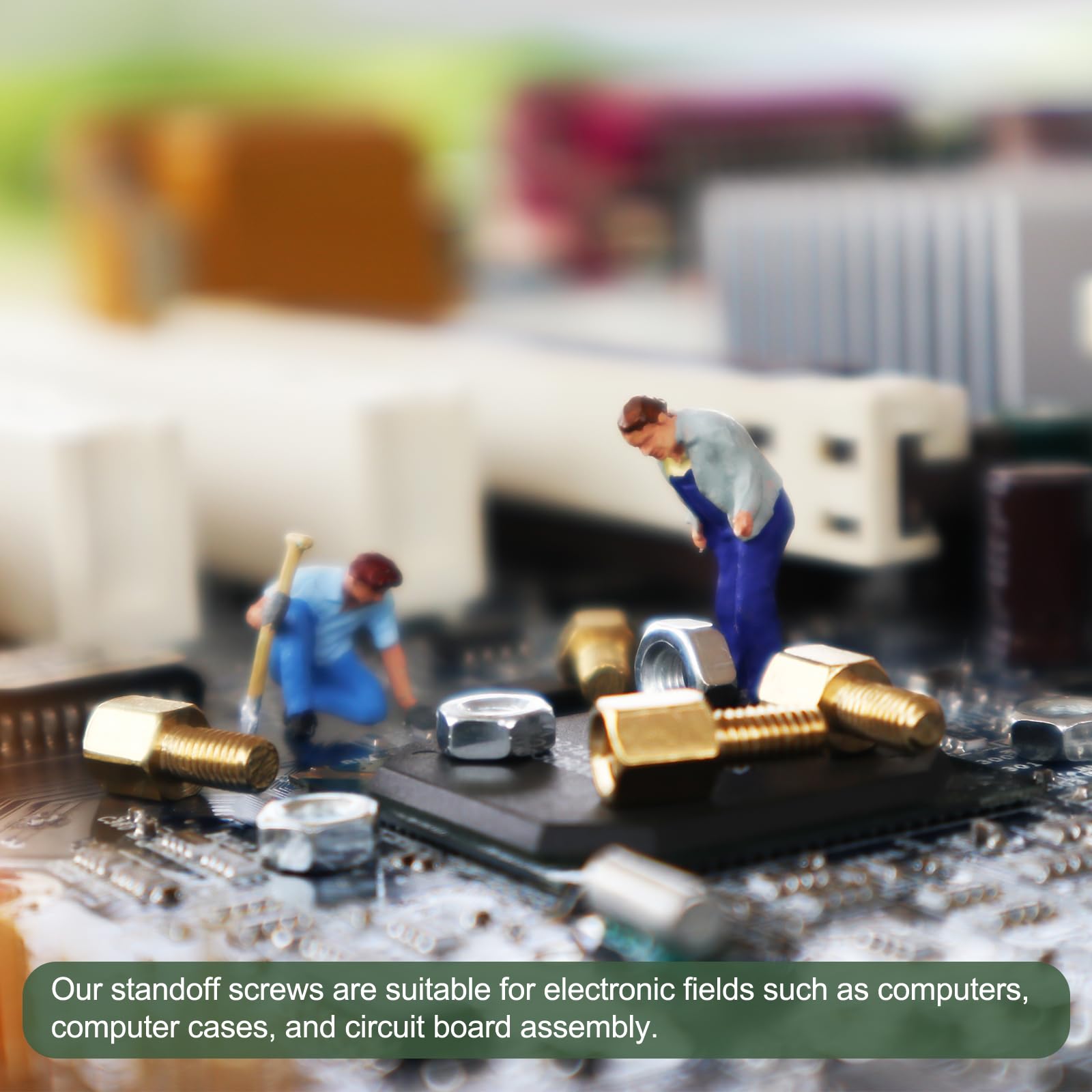 50x M2.5 Abstandshalter Messing - Sechskant PCB Standoff 16+6mm