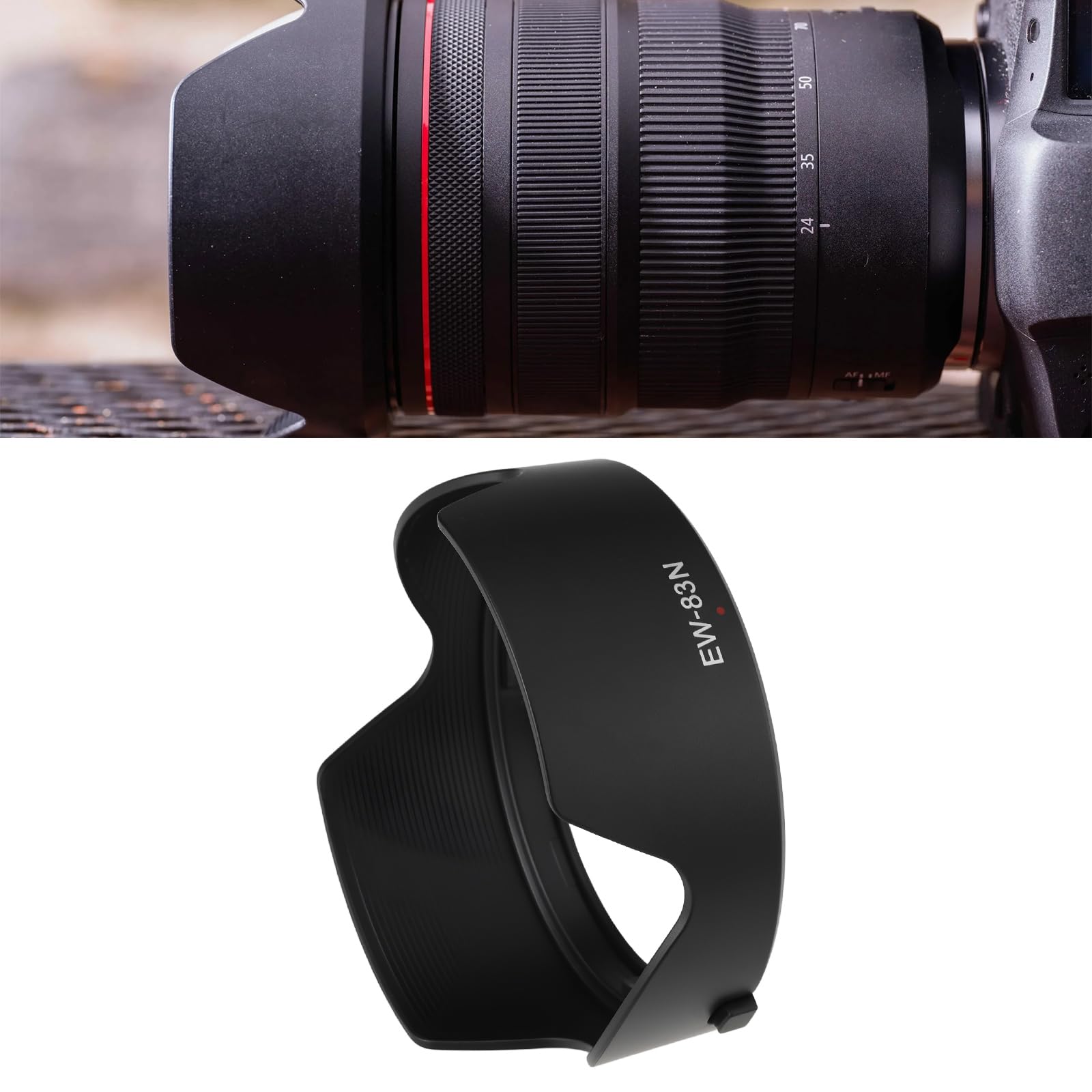 ECSiNG Paraluce per fotocamera compatibile con Canon RF 24-105mm f/4L IS USM EW-83N