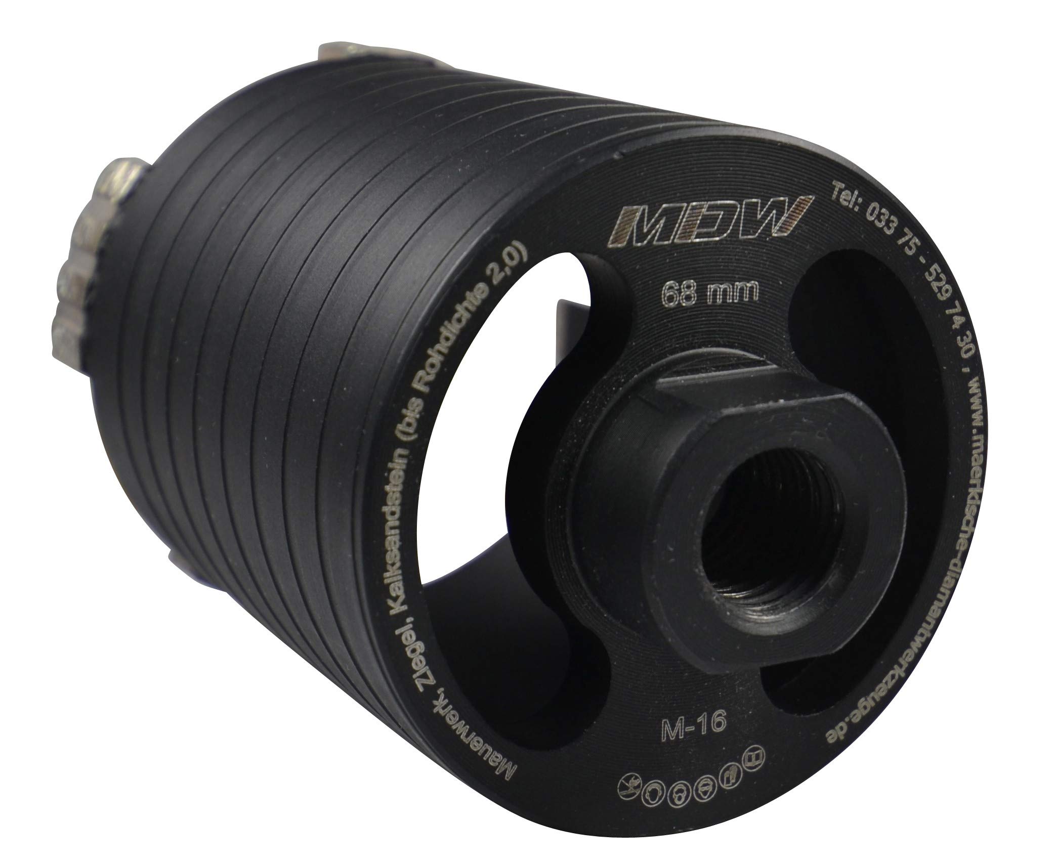 Diamant-Trocken-Kernbohrmaschine EHD 1500 inklusive Staubabsaugung & Diamant Dosensenker Laser Black Turbo