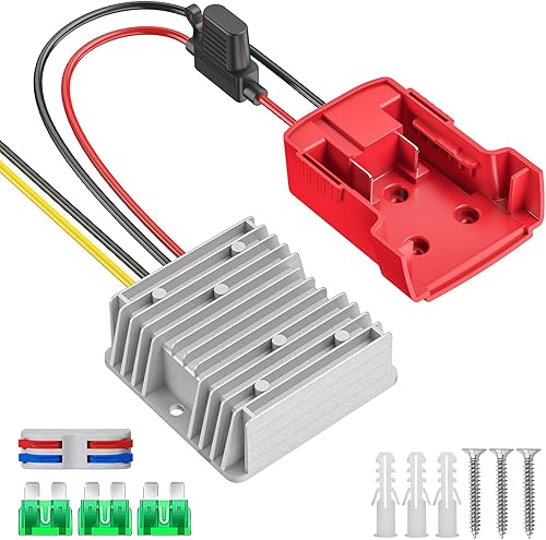 Convertidor reductor de 18 V a 12 V para Milwaukee M18 Power Wheels Adaptador de batería DC 12V 20A 240W Buck Converter Regulador con protección