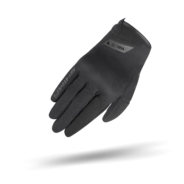 SHIMA ONE EVO Guanti Moto Estivi Bambino Tessile Corto Ventilato Omologati Guanto per Motocicletta Ventilata Scooter Motocross Protettore Rinforzato Abbigliamento Città (Bambini, Nero, S)
