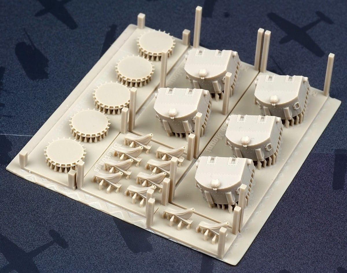 MRY-SFW FS350050 1/350 WWII USN 5inch-38 Twin Mount Mk38 with Blastbags (5 Set) 3D Print