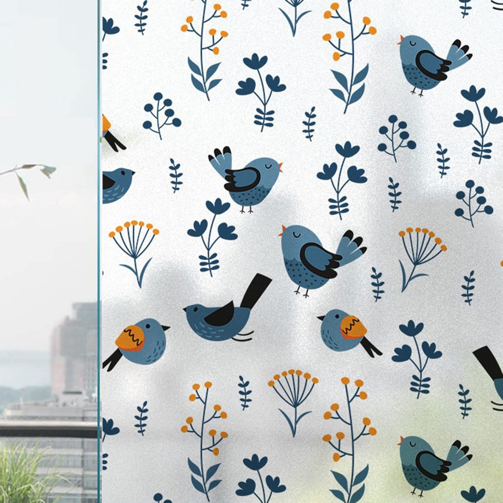 Prywatność matowe szkło okienne 90 cm x 200 cm, dekoracyjna naklejka na okno drzwi, nieprzezroczysta bezklejowa folia statyczna do biura łazienkowego,G