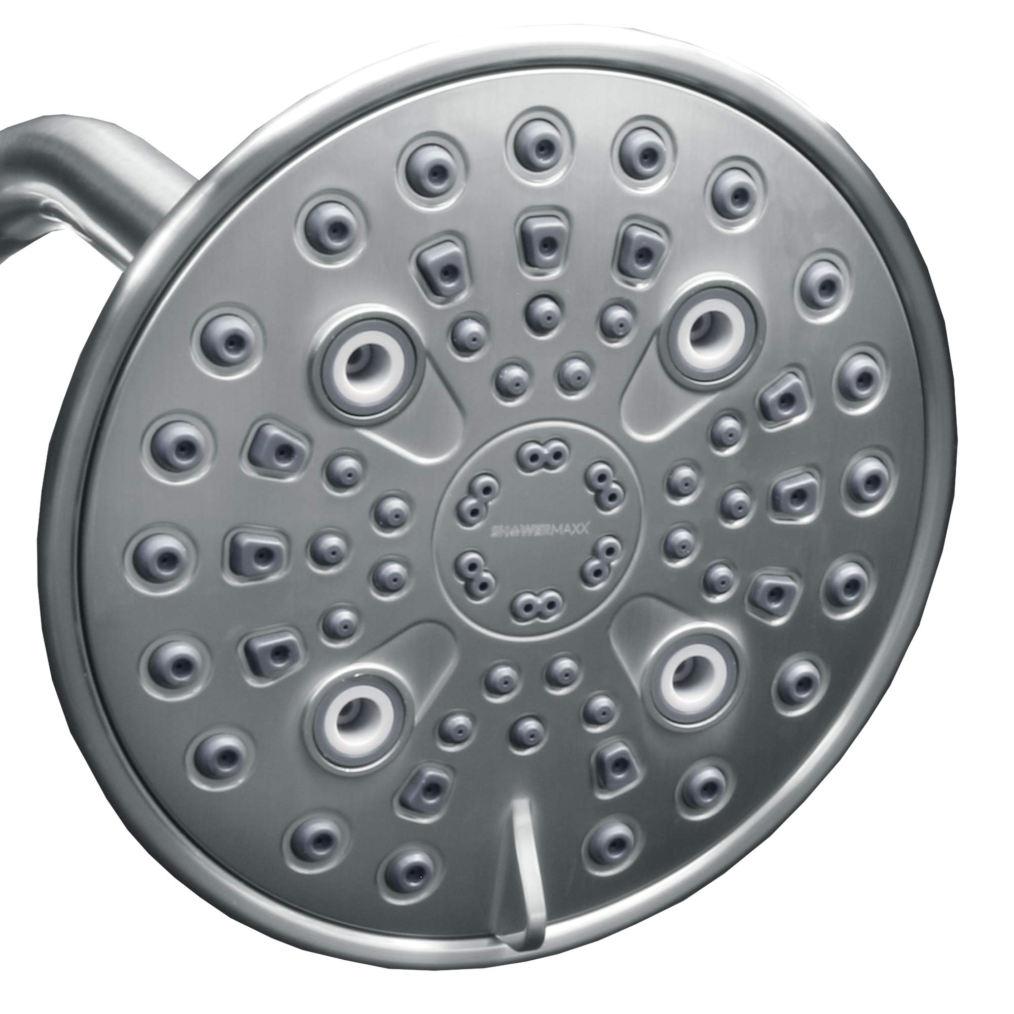 ShowerMaxxElite Series, 6 Spray Settings 6 inch Adjustable High Pressure Rainfall Shower Head, MAXX-imize Your Rainfall Experience with Rain Showerhead in Polished Chrome Finish