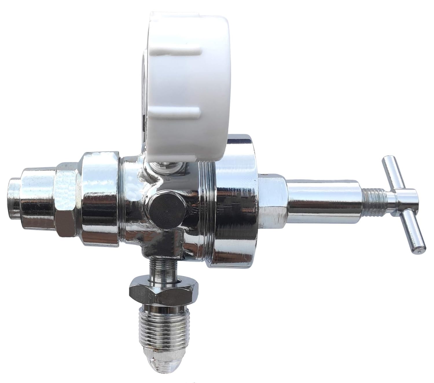 SEEMA® Two Stage Medical Oxygen Gas Pressure Regulator(MOX) | For Hospital, Clinic, Home Use | Adjustable Output Pressure | Silver Colour | 1 Unit SEEMA® Two Stage Medical Oxygen Gas Pressure Regulator(MOX) | For Hospital, Clinic, Home Use | Adjustable Output Pressure | Silver Colour | 1 Unit