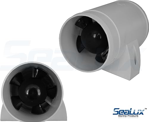 SeaLux Marine - Soplador turbo de sentina en línea de 12 voltios-3 pulgadas de diámetro. Manguera