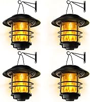 Vista 12 de Otdair Linternas solares al aire libre impermeables, 2 unidades, con encendido/apagado automático, luces solares colgantes para exteriores