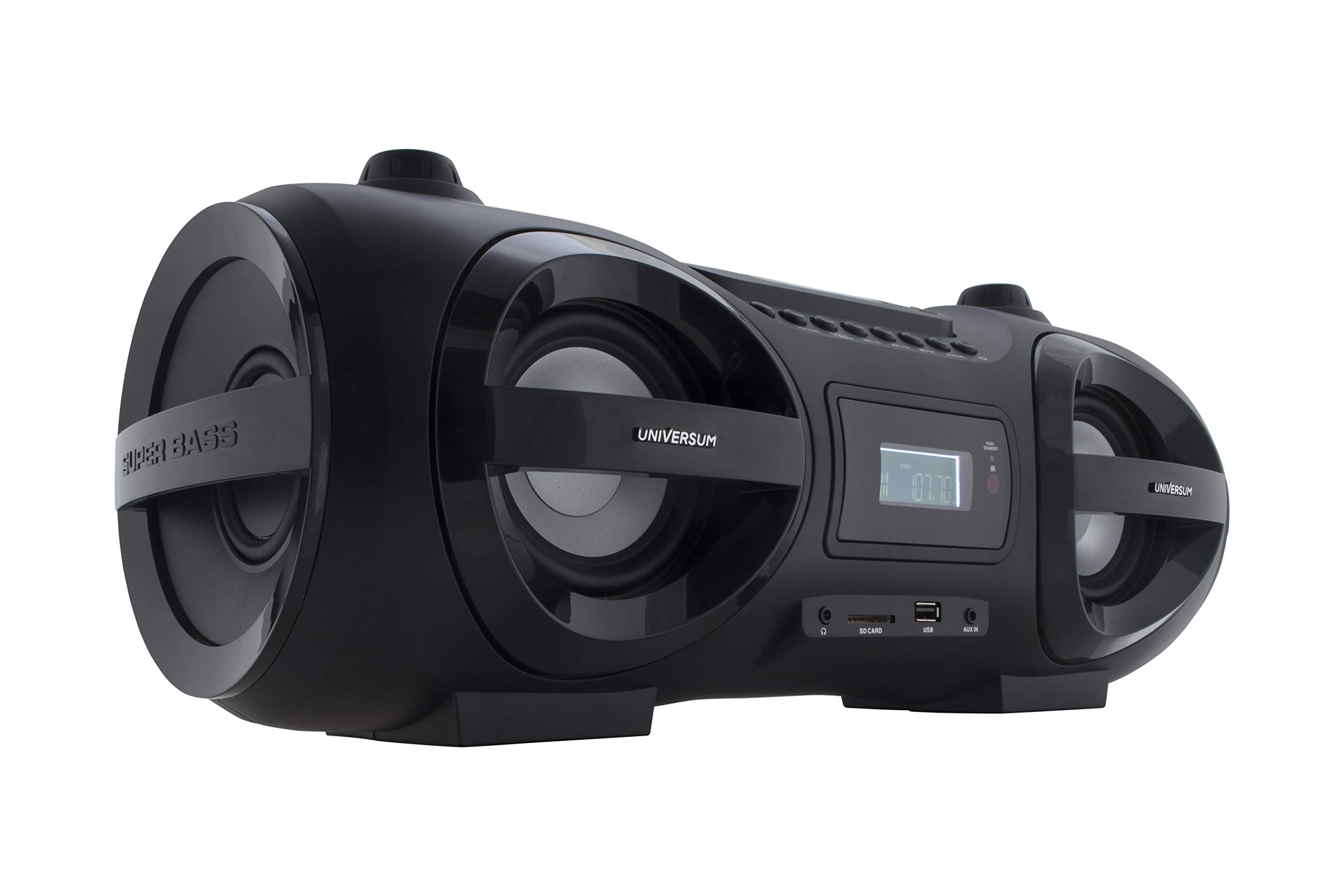CD-Player Boombox Ghettoblaster mit Radio, CD, MP3, Bluetooth, USB, AUX UNIVERSUM BB 500-20
