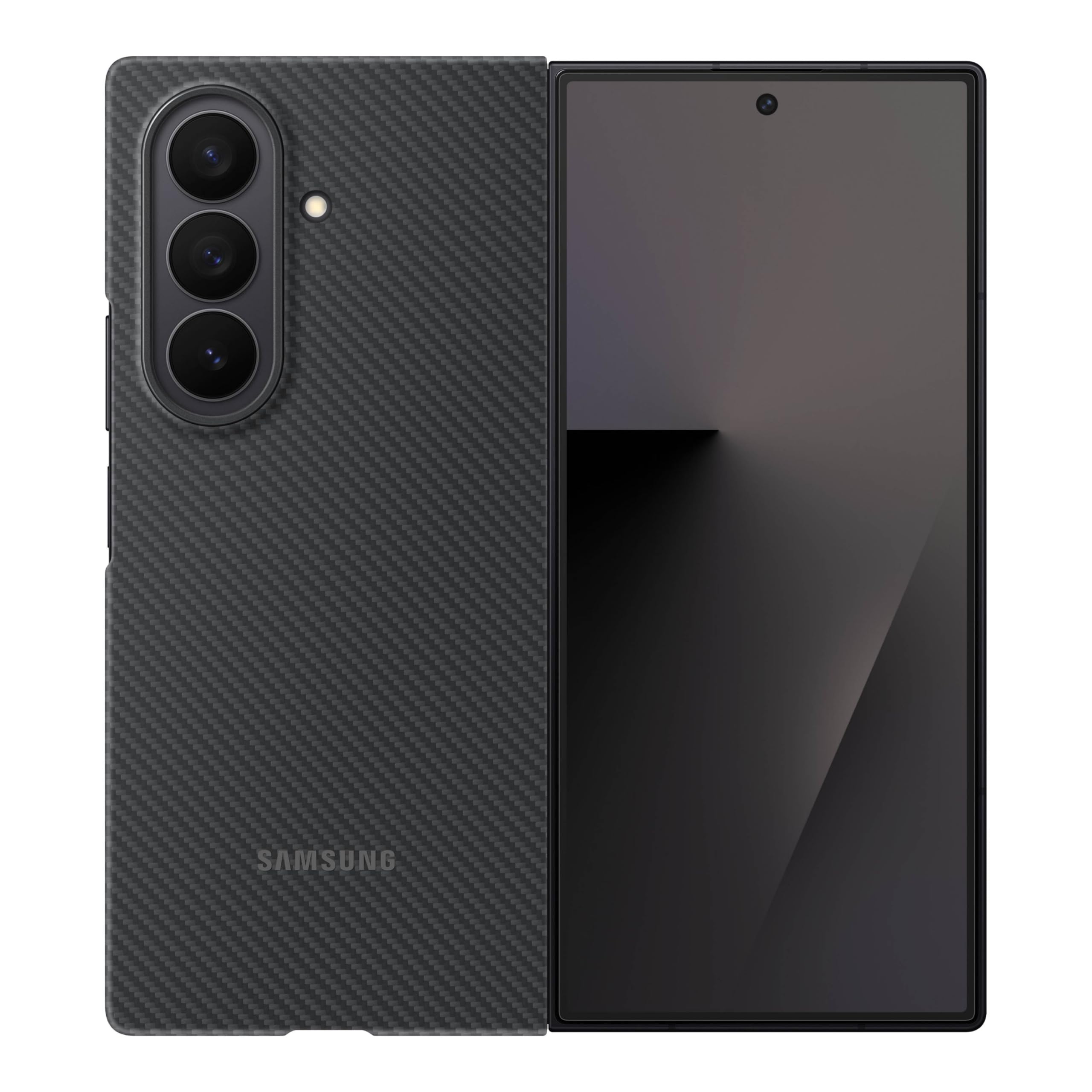 SamsungGalaxy Z Fold7 Official Carbon Shield Phone Case, Sleek, Tough, Durable, Ultraslim, Screen Protector, US Version, Black
