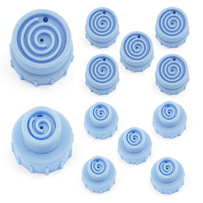 Elitzia Pontas de silicone para hidrodermoabrasão facial Vortex, 12 unidades