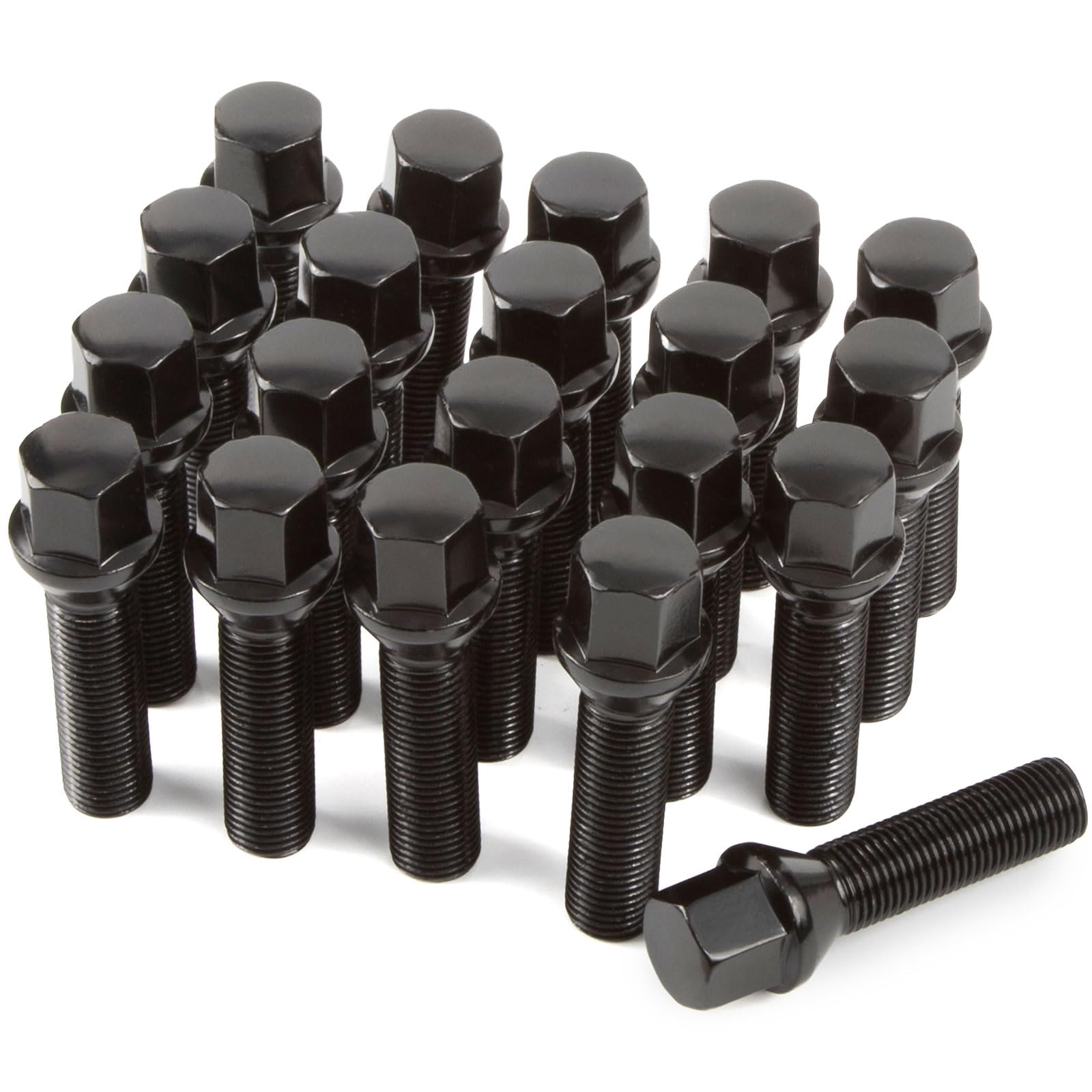 Komplet 20 śrub koła M12x1,5 x45mm do felg – łeb stożkowy 60° klucz 17mm – BMW