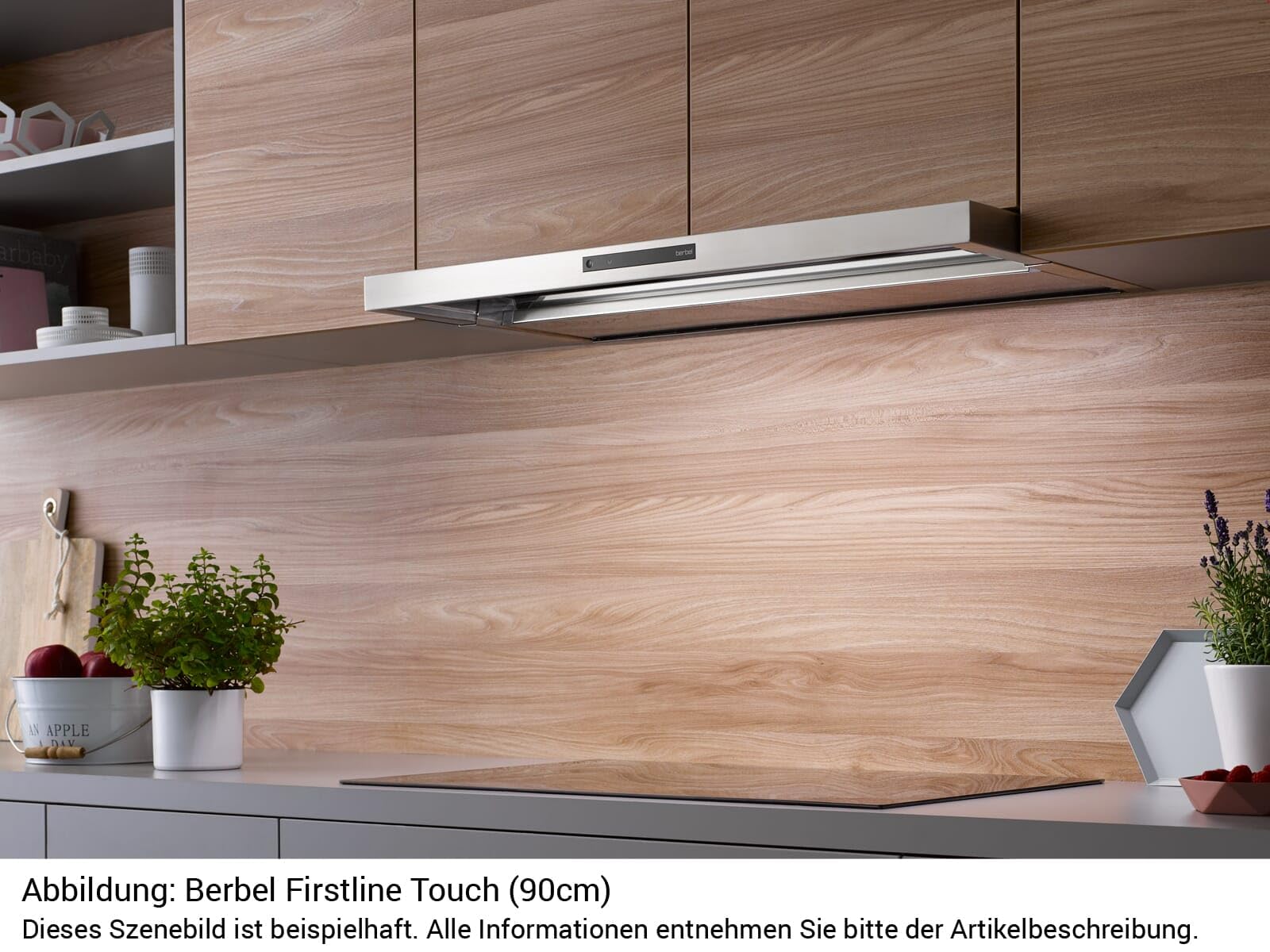 Berbel Firstline Touch BEH 90 FLT - 1070093 Einbauhaube 90 cm Edelstahl
