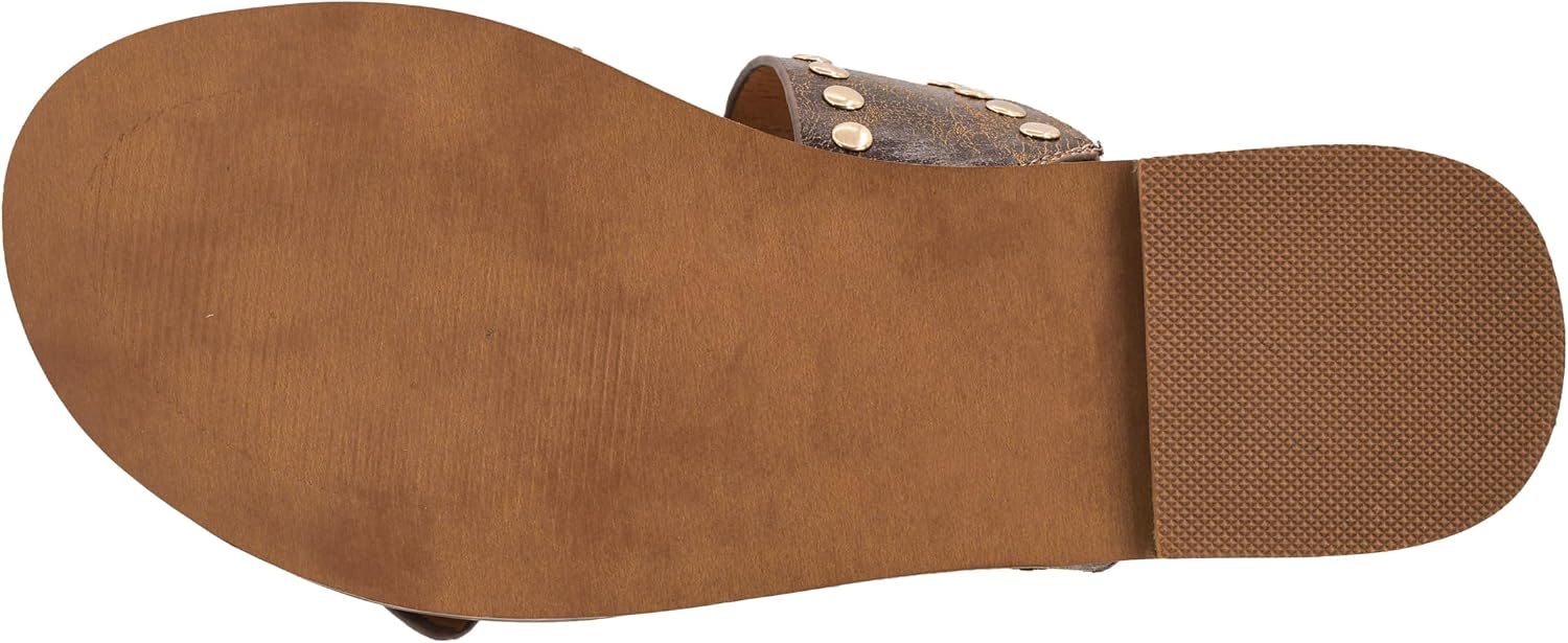 Corkys Footwear Hey Girl Women's Hey Hottie Sandal – Western-Inspired Sandal with Adjustable Buckle Straps, Stud Details, and Lightly Cushioned Insole