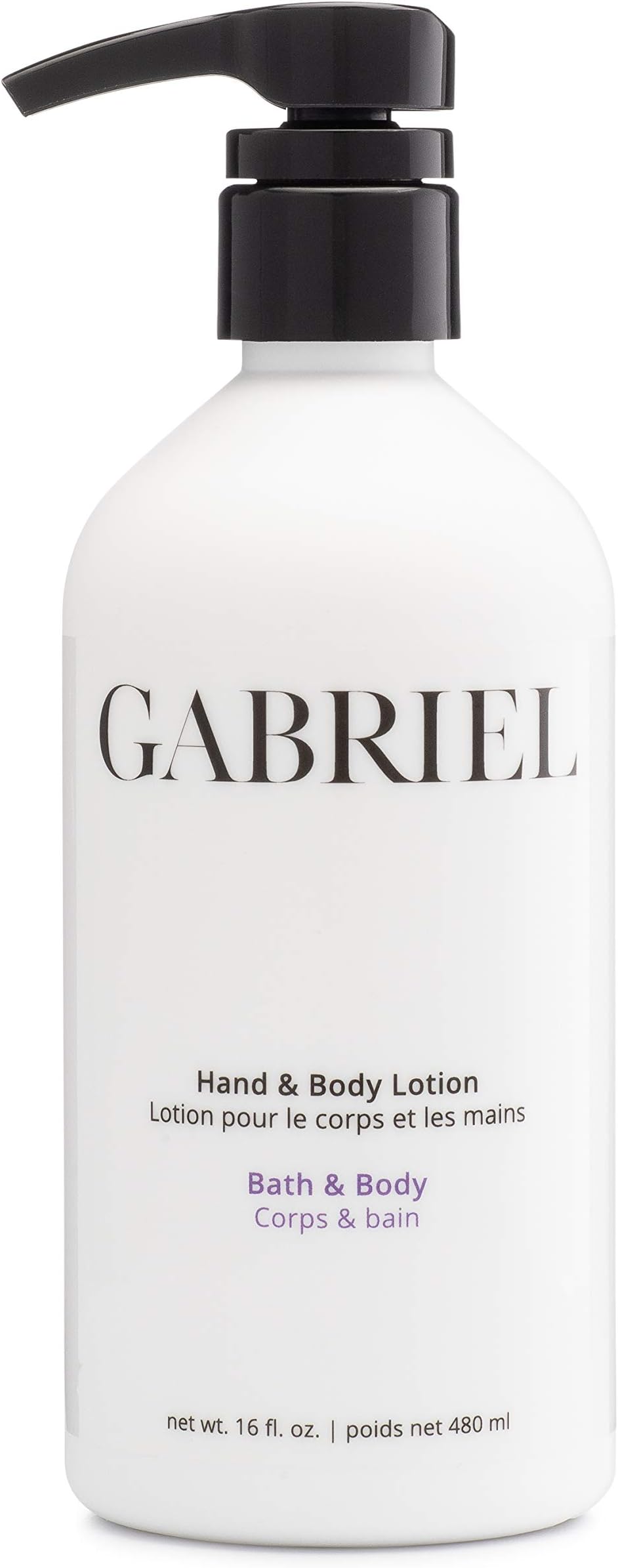 Gabriel Skincare Hand & Body Lotion, Natural, Paraben Free, Vegan, Cruelty-free, Non GMO, Infused with Vitamin C and aloe vera,16 oz.