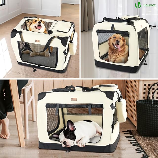 Foto 6 de 7 de VOUNOT® Transportín Perro Gato L 70x52x52cm