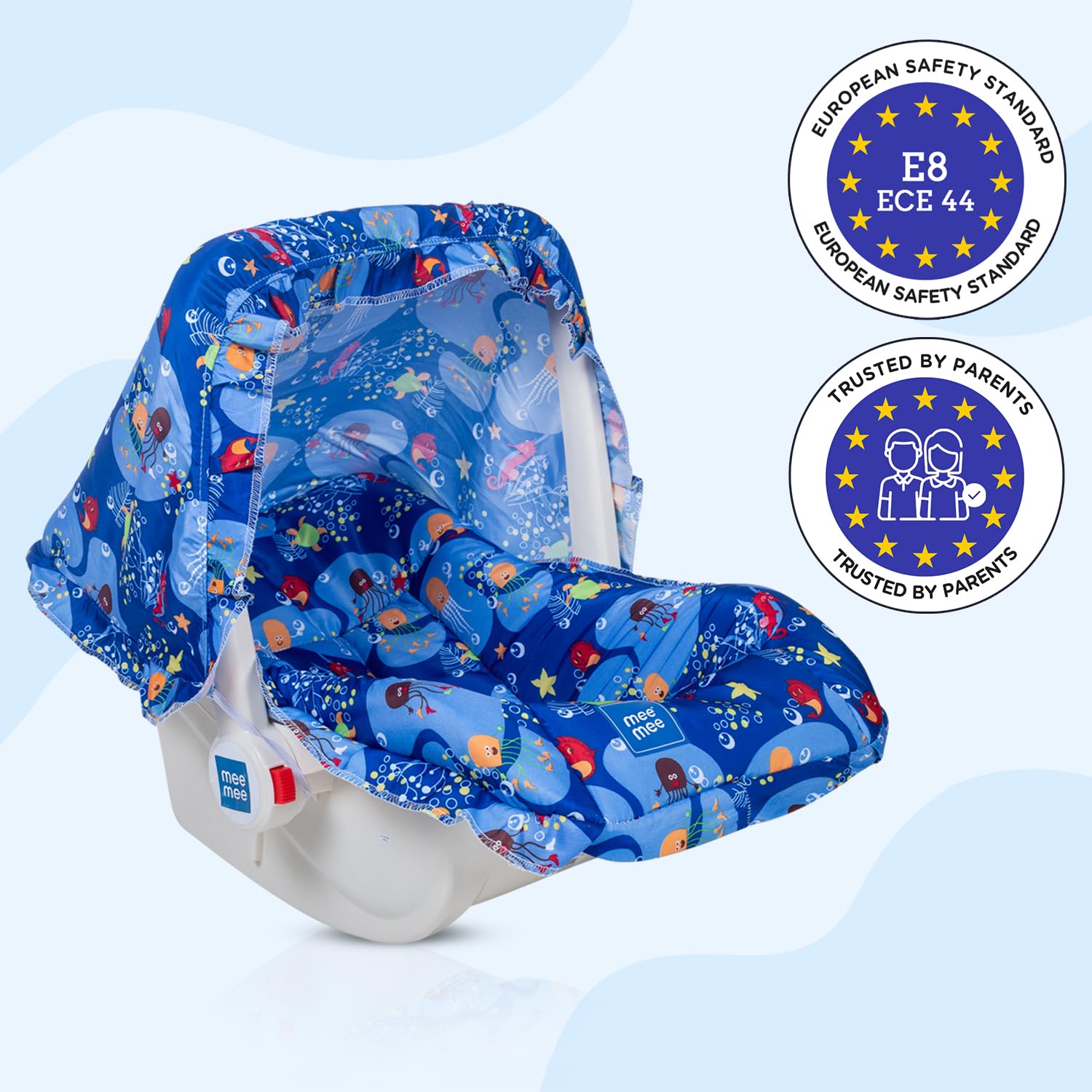 Mee Mee 4-in-1 Baby Carry Cot Rocker - Dark Blue -8