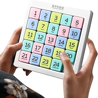 Comprar Deslizante Con Números,Juego Puzzle Numérico - Herramienta Educativa Mental para Adolescentes Adultos Entretenimiento de Viaje Noches Familiares Aula Juguete