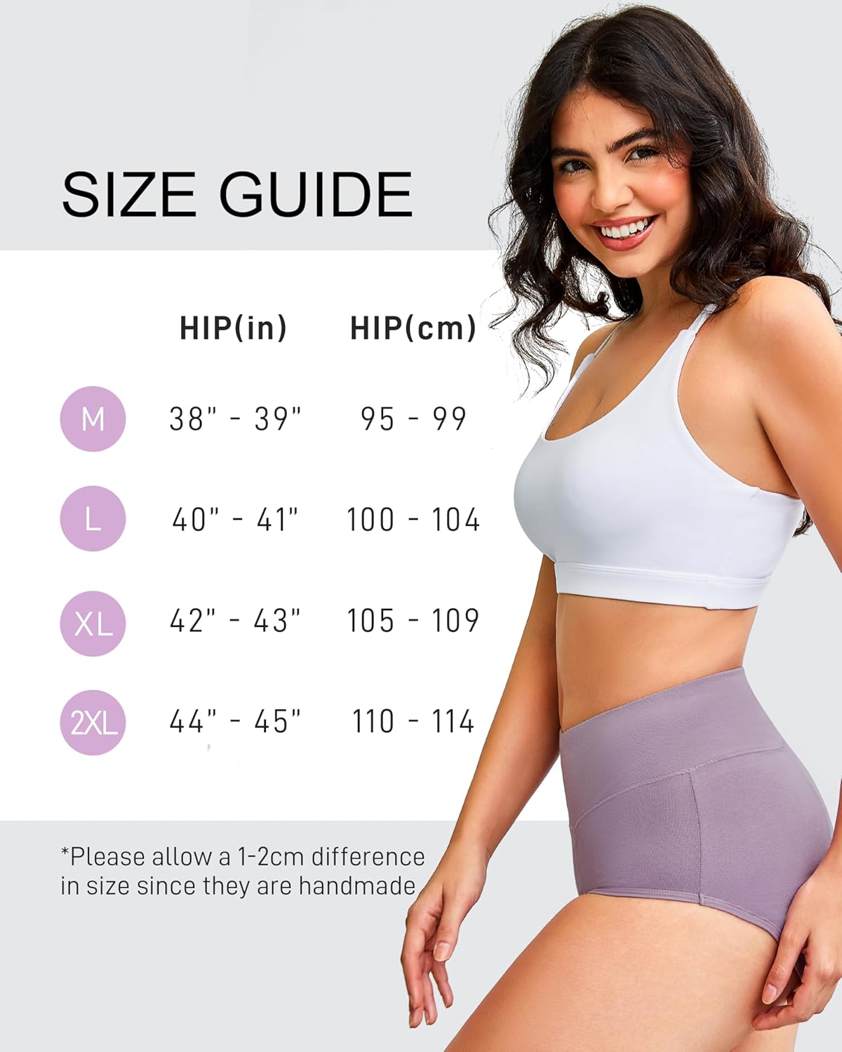 Women's High Waist Incontinence Underwear, Washable Reusable Leakproof Period Briefs for Bladder Leak, 5 Pack (Multicolor01, Medium) - Image 8