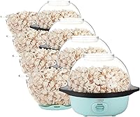 Vista 12 de Dash SmartStore - Máquina para hacer palomitas de maíz de lujo, máquina eléctrica de aceite caliente con bandeja calentadora de mantequilla, cuenco