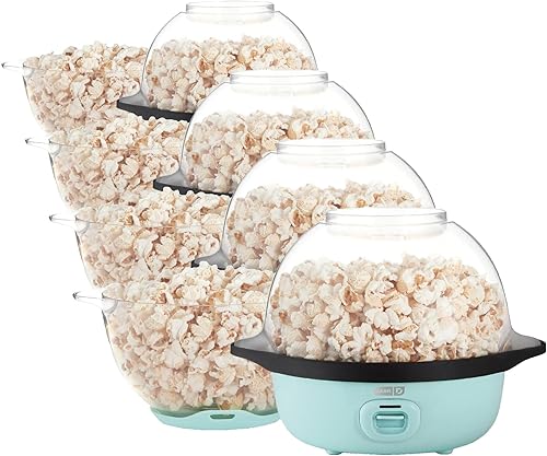Miniatura 14 de Dash SmartStore Máquina de Hacer Palomitas con Agitación - Máquina Eléctrica de Palomitas con Aceite Caliente con Bandeja Calentadora