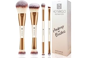 HEYMKGO Makeup Brushes Set: Double-Ended Wonder for Seamless Makeup Application