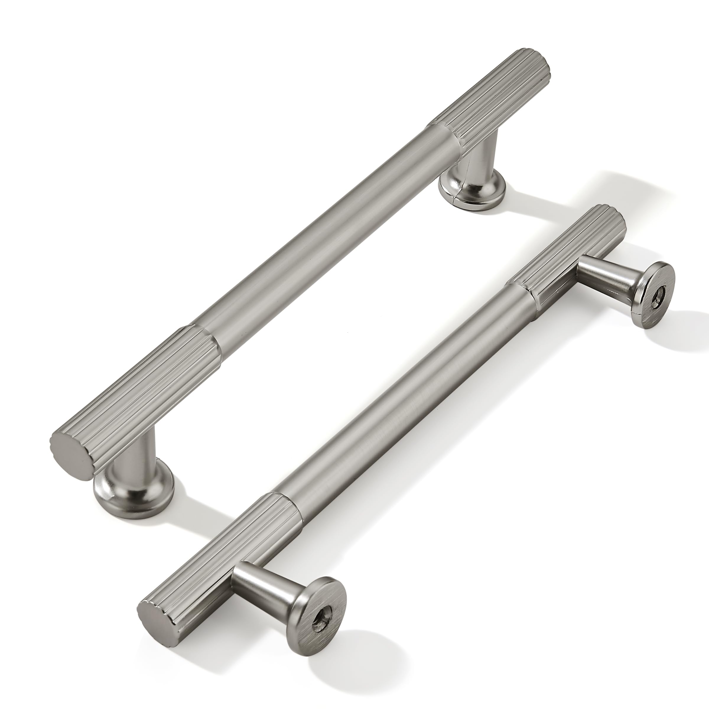 KHTUMEWARE 10 Inch Hole Center 5 Pack, Cabinet Pulls Heavy Duty Soild Vintage Brass Kitchen Drawer Handles Antique Bronze Cabinet Hardware for Cupboard Drawer Handles Dresser Pulls image