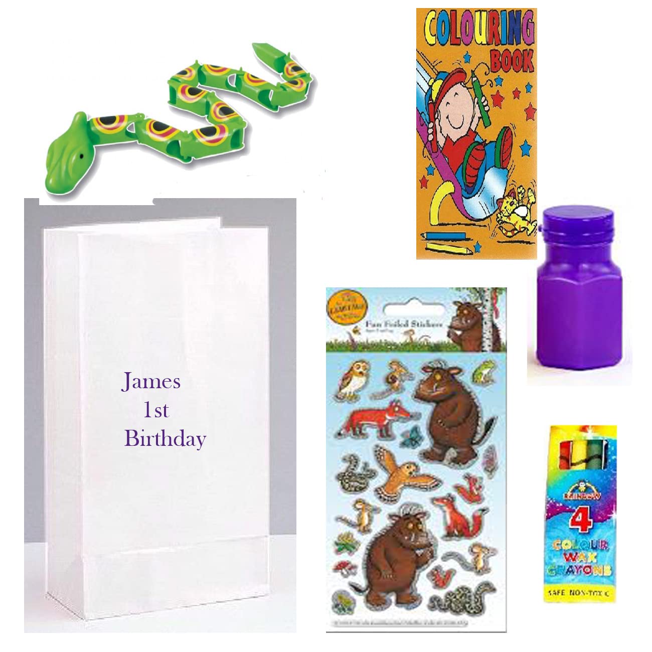 Gruffalo Sticker included in Pre filled Party Bag