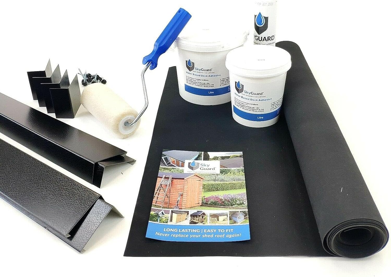 SkyGuard Rubber Roof Kit For Garden Rooms & Outbuildings, EPDM Membrane