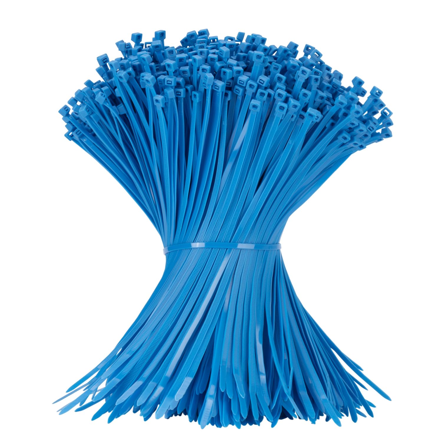 Armpow 12 Inch Zip Ties Blue 1000 PCS, 50 Lbs- Heavy Duty Tensile Strength, Nylon PA66 UV Resistant Cable Ties for Indoor and Outdoor Use - Ideal for object bundling and fastening