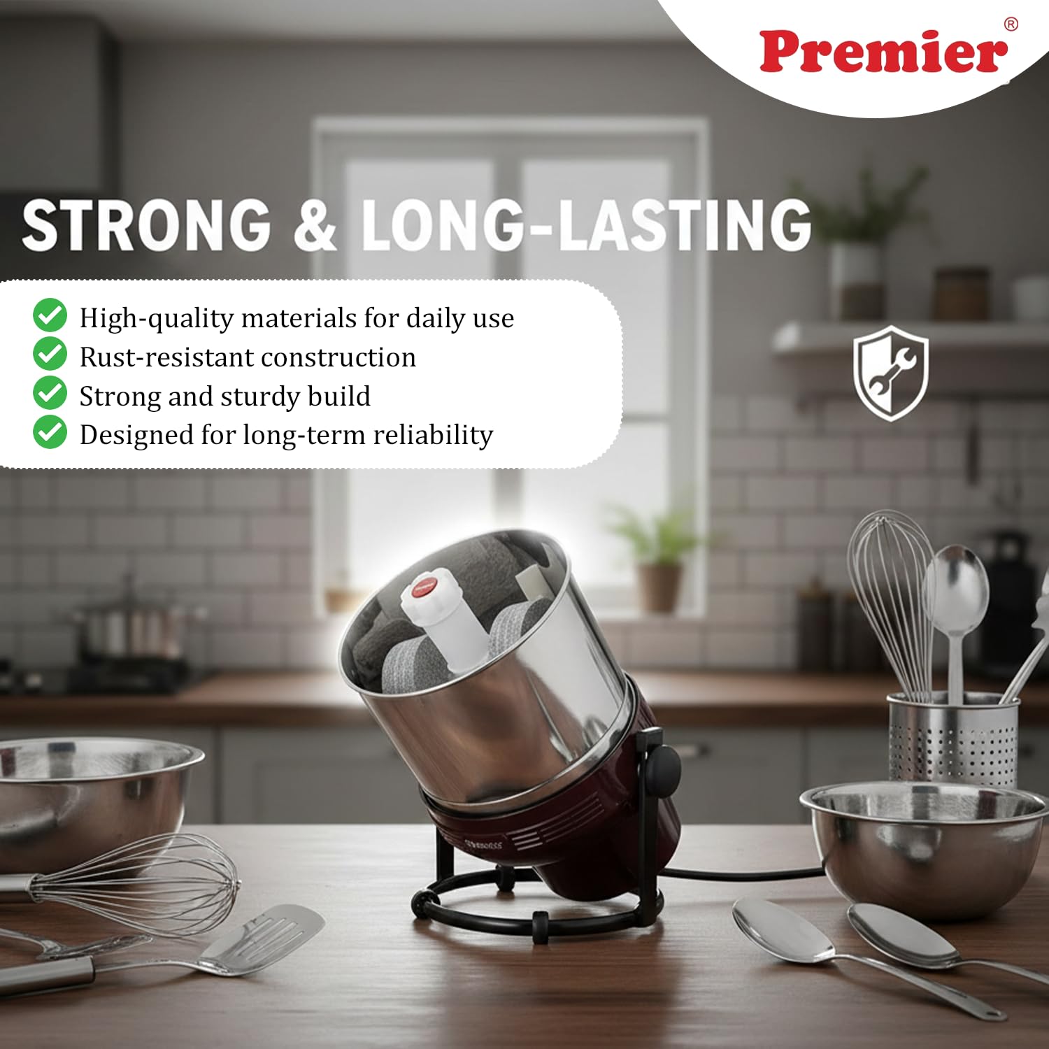 Premier Lifestyle Grinder - 2L Stainless Steel -6