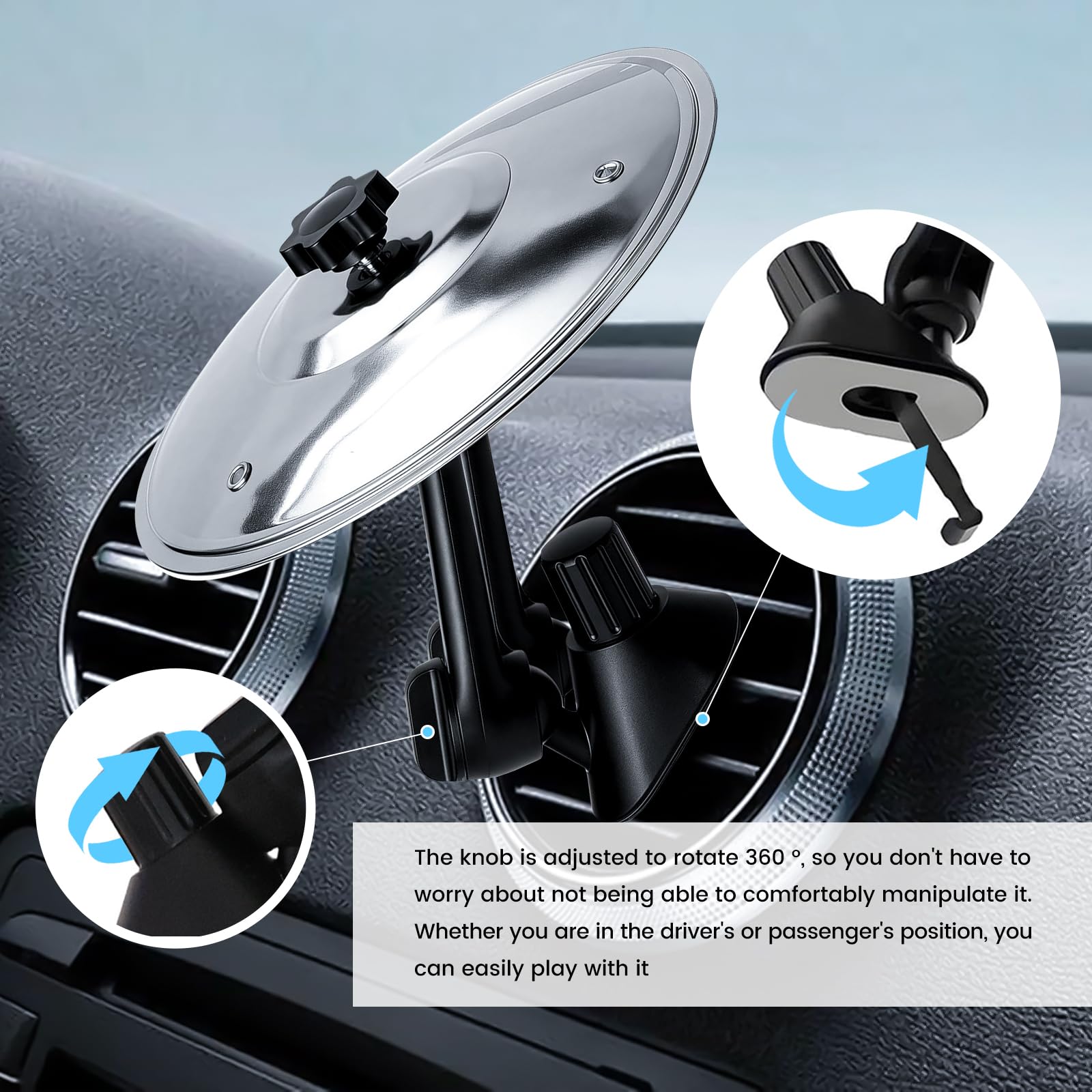 Piattos antiurto per auto, sfiato per piatti per batteria per autos, piattos per musica antiurto per autos,Basta un tocco o il vento per creare ritmi allegri,Design compatto e installazione istantanea