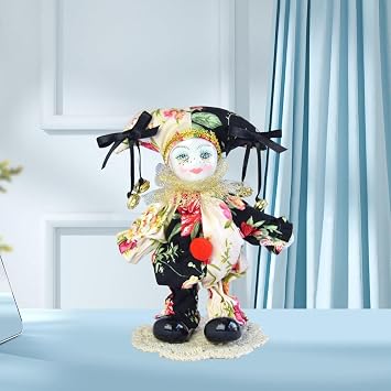 Elegant 7 Inch Porcelain Doll Italian Love Collectible for Home Decoration and Gifts Triangle Italian Porcelain Artist Clown for Home Decors