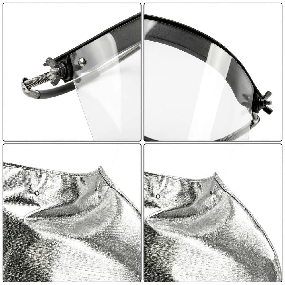 Écran Facial Résistant Chaleur Aluminium 44x45cm