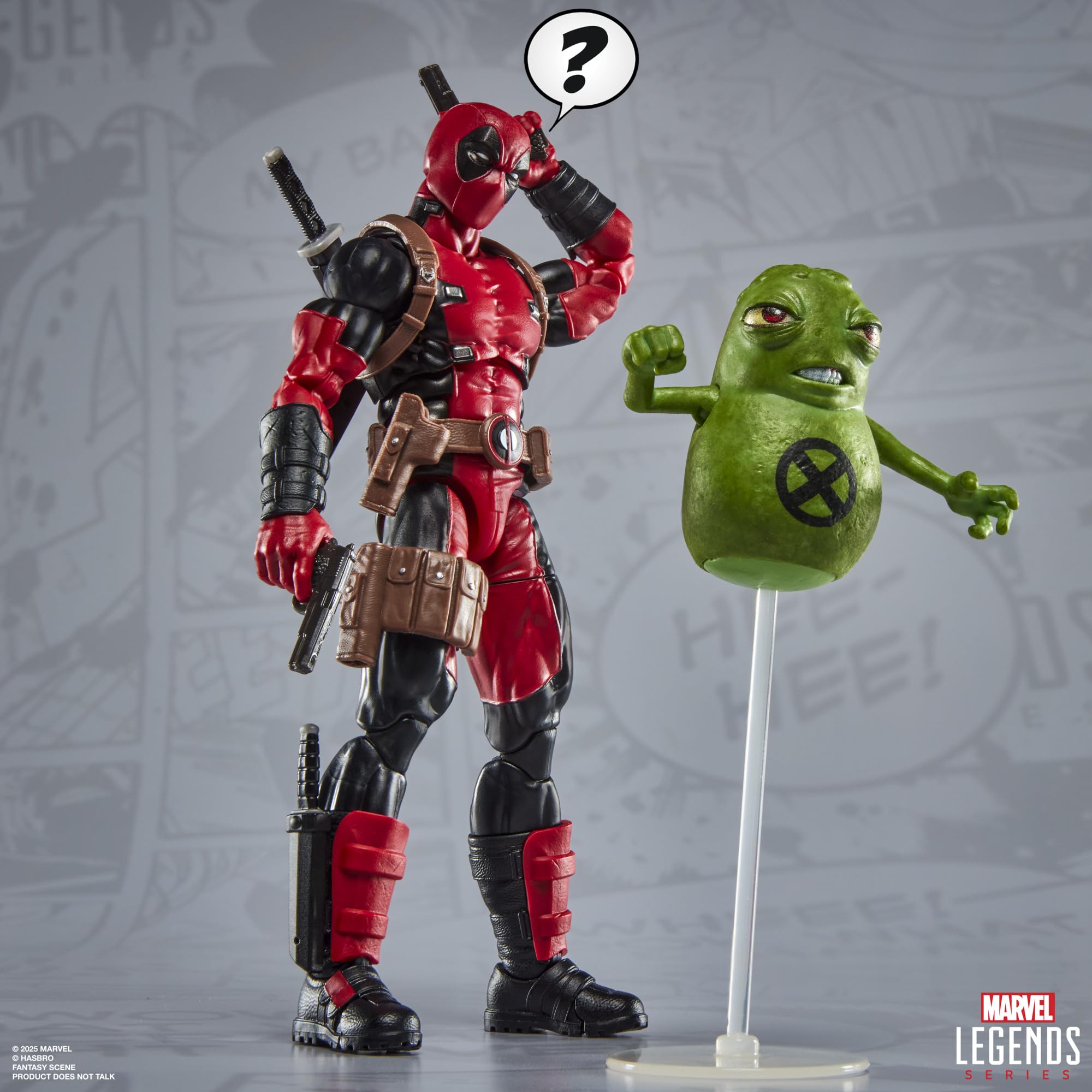 Marvel Legends Maximum Series Deadpool, Deluxe Deadpool Comics Collectible 6-Inch Action Figure with 24 Accessories Including X-Force’s Doop