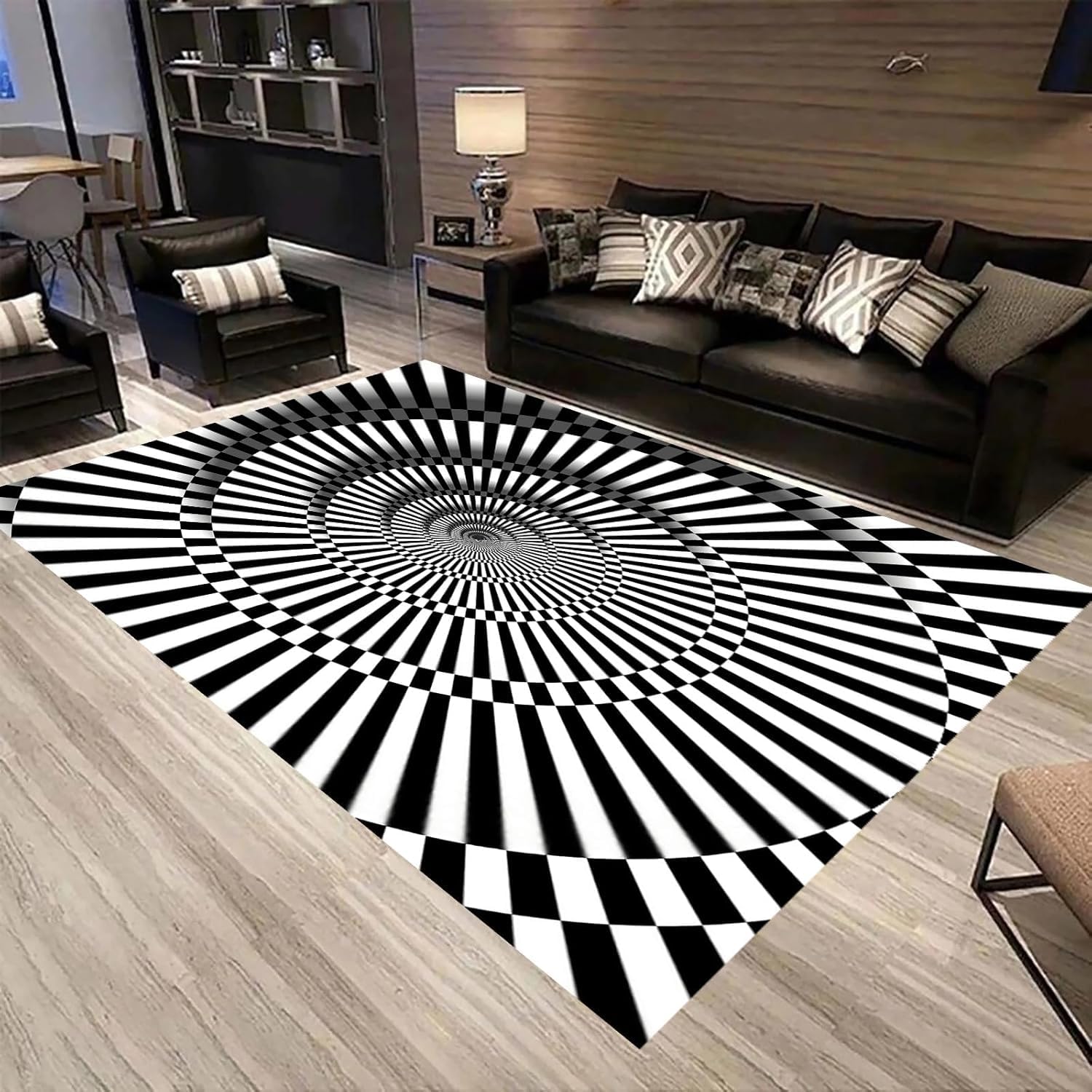 Tapis de bureau design abstrait 90x150 cm au toucher doux haut de gamme