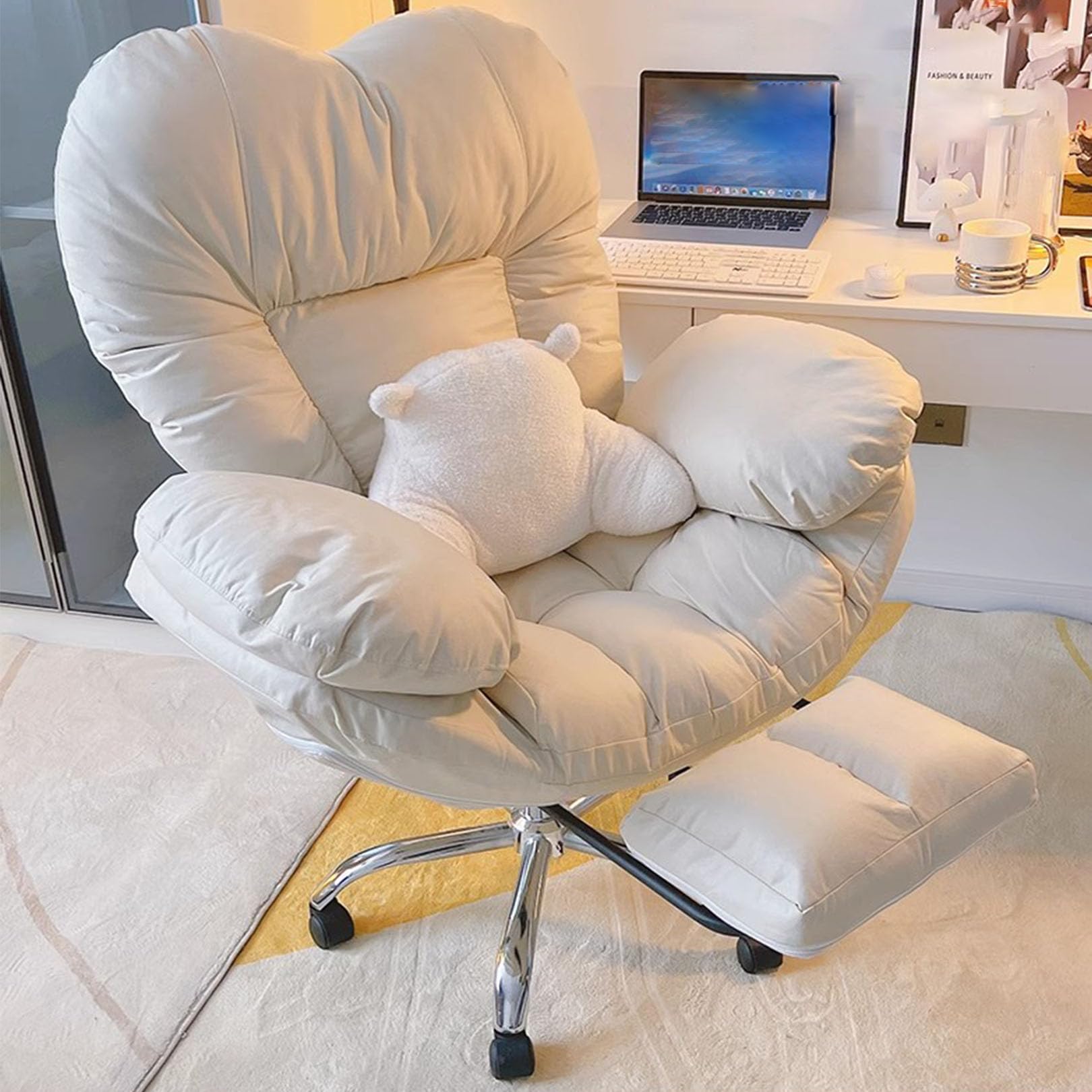 Amazon.com: Preferspace Lazy Sofa Office Chair with Love-Shaped