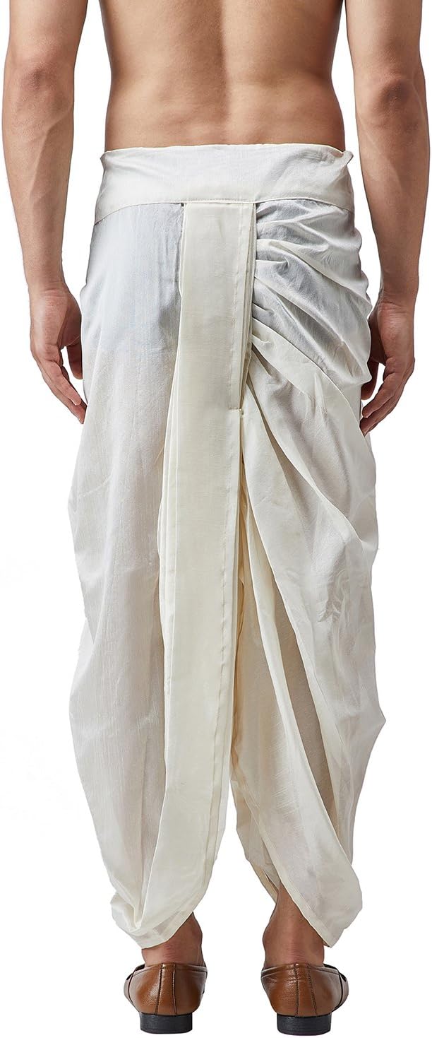 Sojanya (Since 1958 Men'S Silk Fancy Border Dhoti
