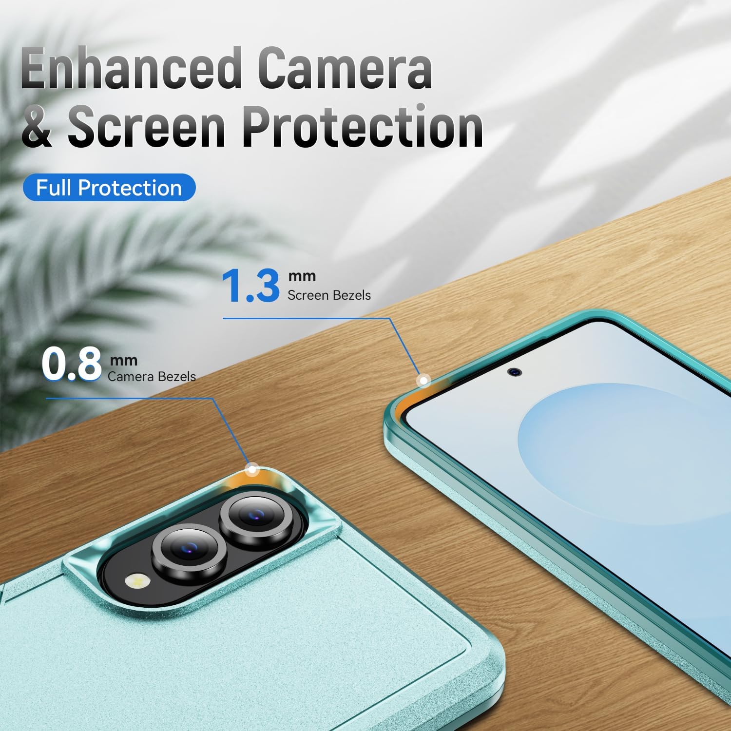 for Samsung Galaxy S25 Edge Case with Screen Protector, Samsung S25 Edge Phone case,Slim Fit Military Grade Heavy Duty Rugged Protective Bumper Cover for Galaxy s25 Edge 5G (Green, S25 Edge) - Image 4