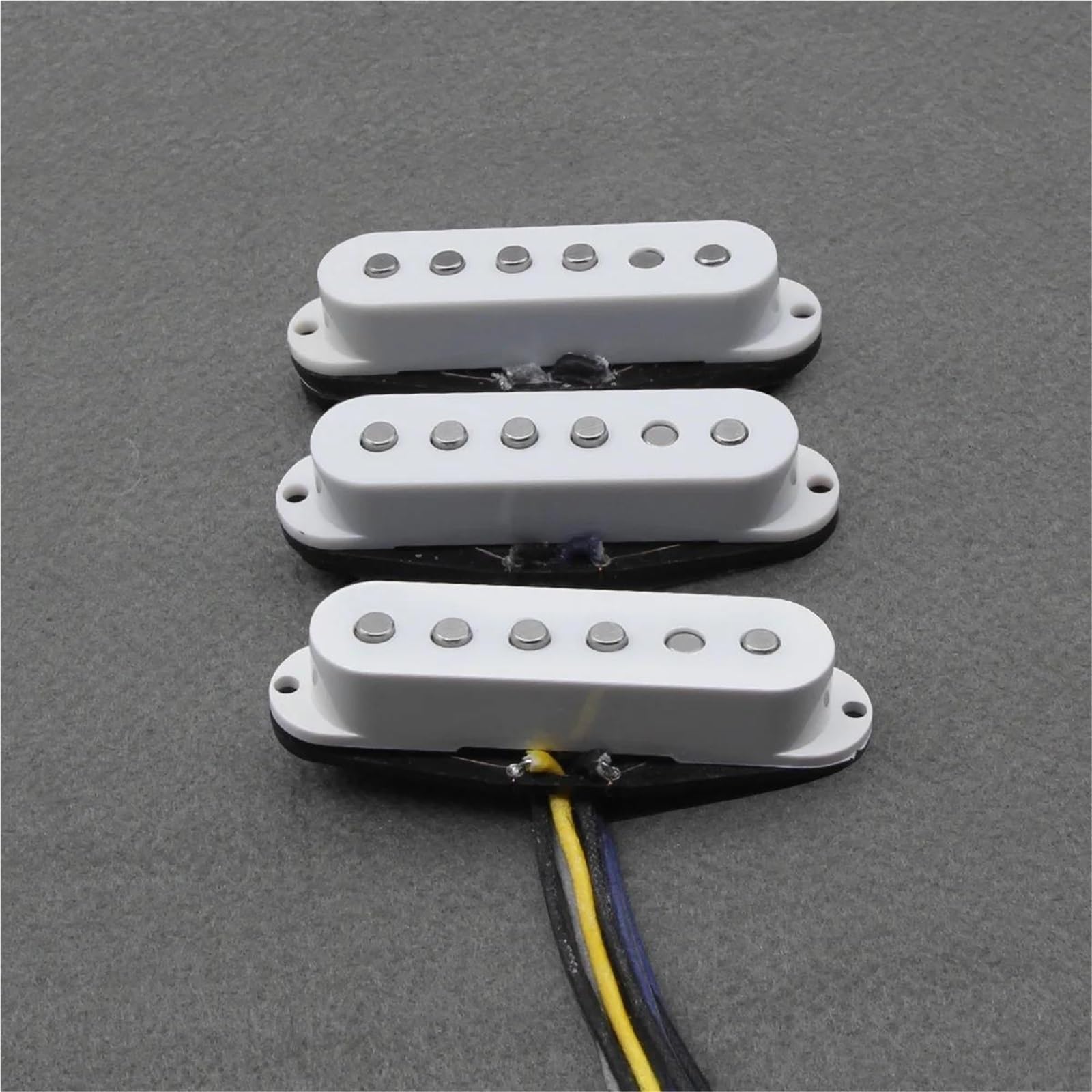 Pickup Gitary Elektrycznej Alnico 5 Zestaw zabytkowych przetworników z pojedynczą cewką Przetworniki gitarowe Akcesoria gitarowe(White)